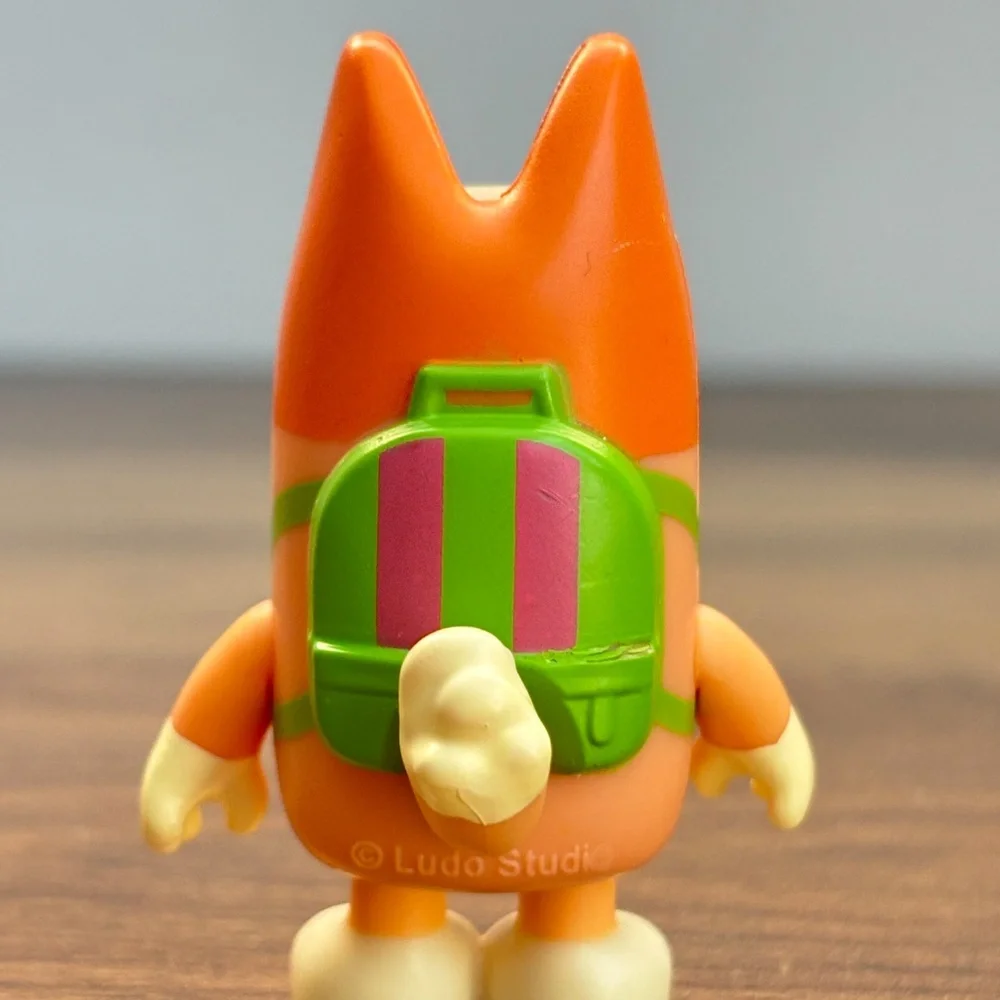 Bluey BINGO Toy Figure BACKPACK for School Playset Back to School Cake Topper